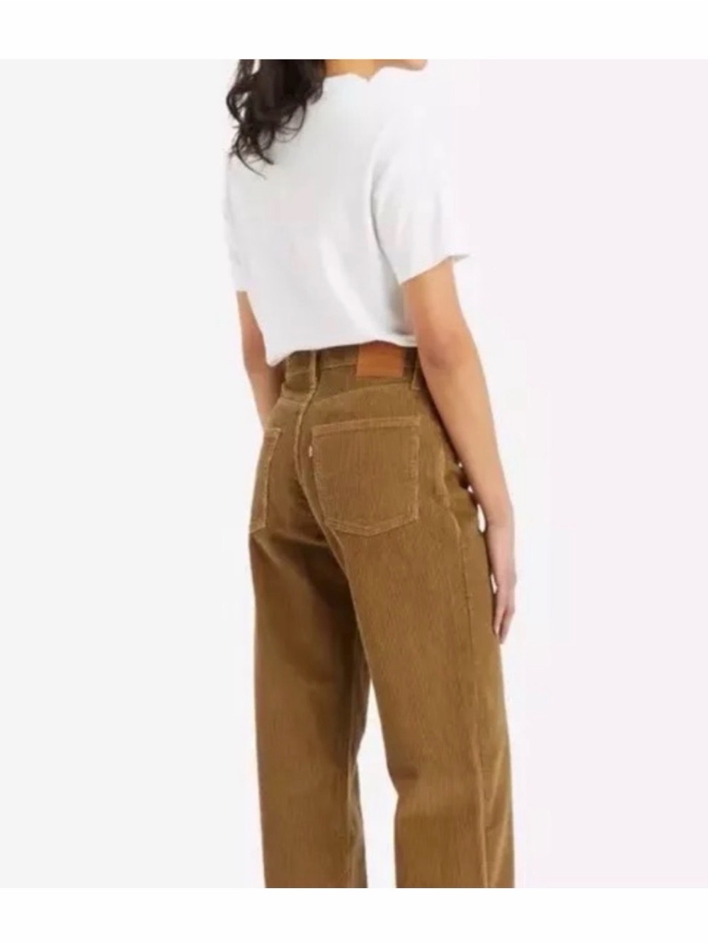 NWT Levi's Low Pro Corduroy Pants 28x30 Mustard Gold Tan Straight 100% Cotton